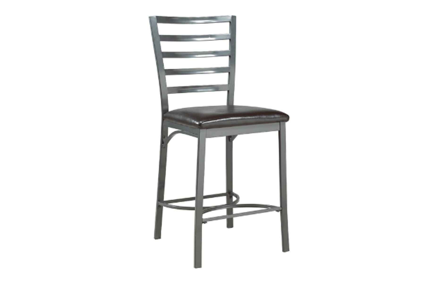 3-Piece Pub Table Set with Marble Top & Grey Metal Legs - Modern Bar Height Dining Set for Kitchen, Patio, or Game Room