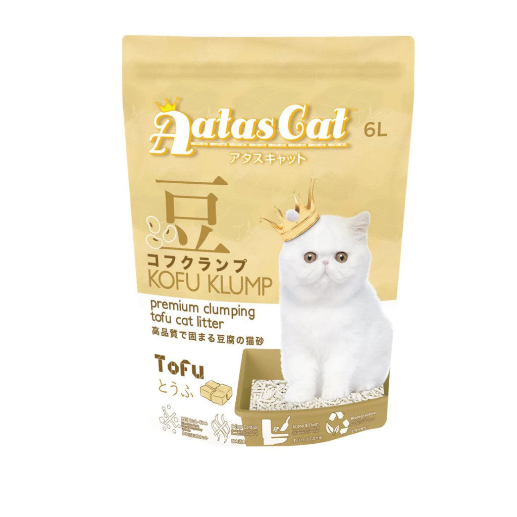Premium Aatas Cat Litter - 6L Kofu Klump, 7L Krisp Klump Paper & 10L Kuick Klump Bentonite | Odor Control, Super Absorbent & Hygienic | Ideal for Multi-Cat Homes & Small Apartments