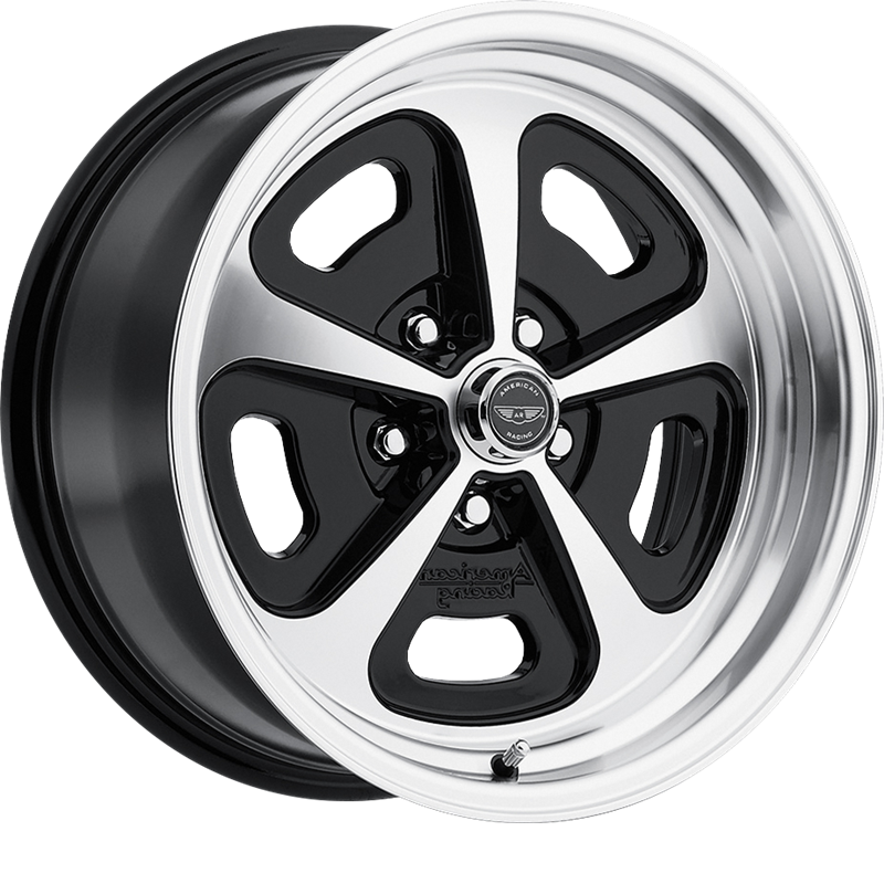 American Racing 15x8 VN501 500 Mono Cast Gloss Black Machined Wheels +0mm Offset - High Performance Alloy Rims for Off-Road, Trucks & SUVs