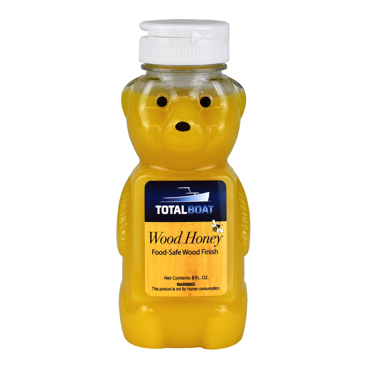 TotalBoat Food Safe Wood Honey Oil - Natural Wood Finish for Cutting Boards, Butcher Blocks & Kitchen Utensils (8 oz) | Ideal for Food Contact Surfaces, DIY Woodworking & Home Kitchen Maintenance