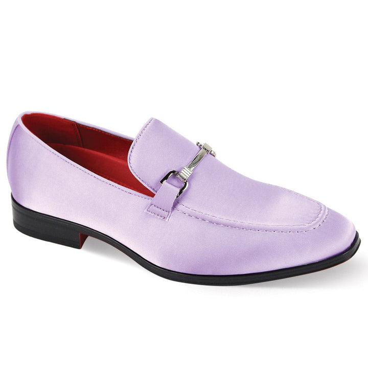 After Midnight 7018 Women's Lilac Satin Loafers - Comfortable Slip-On Dress Shoes for Work, Parties & Weddings
