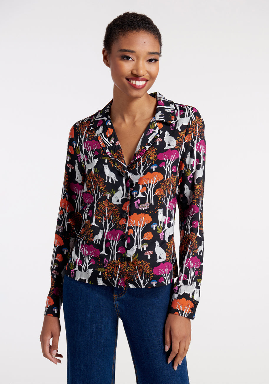 Starlet Women's Button Down Shirt - Stylish & Comfortable Blouse for Work, Casual & Office Wear