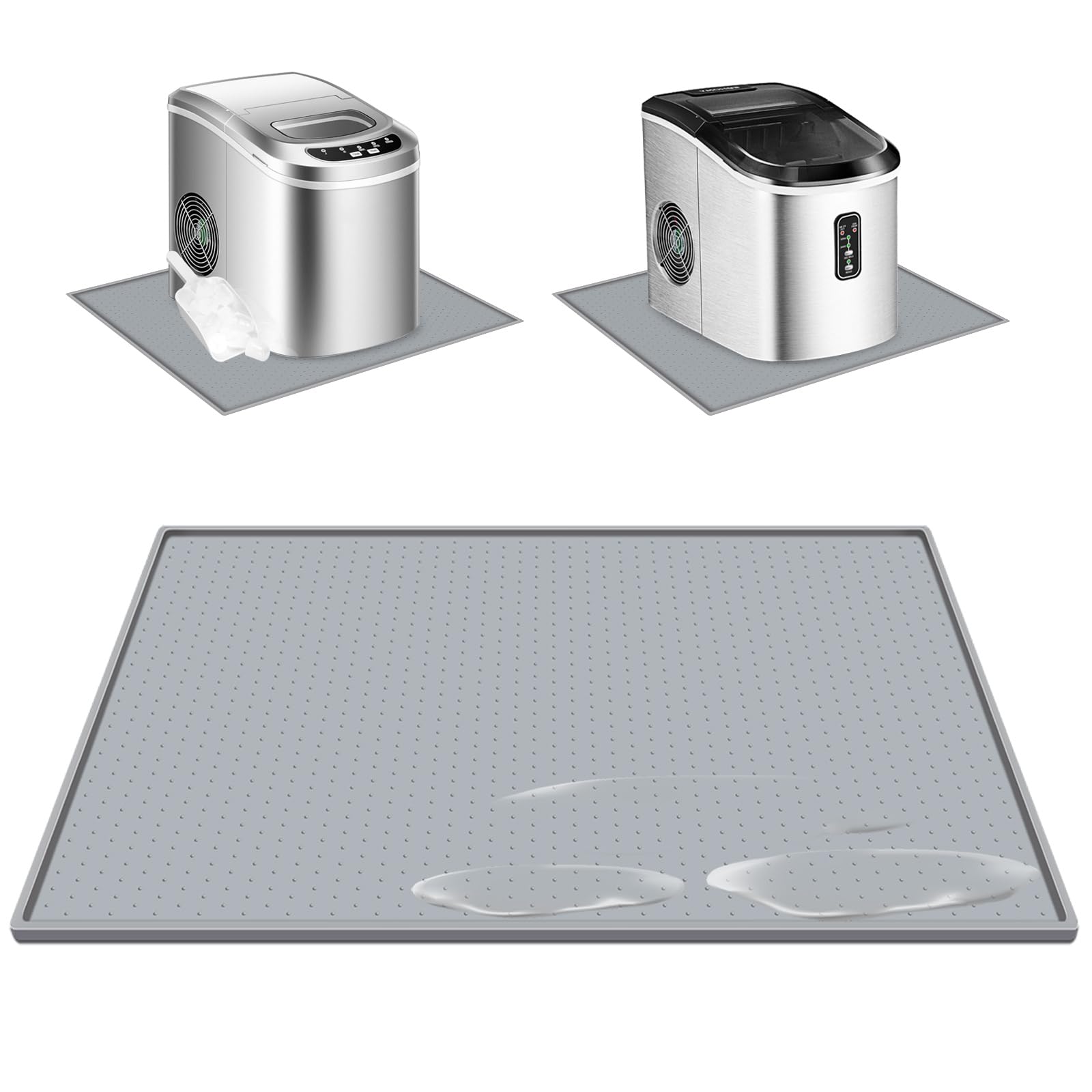 Premium Non-Slip Silicone Ice Maker Mat with Dots - 19