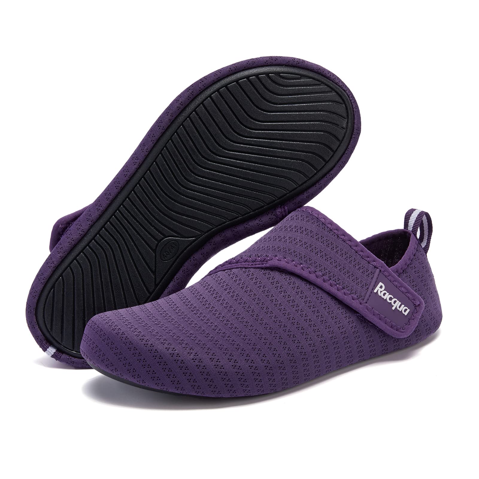 Racqua Men & Women Water Shoes - Barefoot Quick-Dry Aqua Socks for Beach, Swimming, Yoga & Outdoor Activities | Lightweight & Comfortable for Pool, Surfing & Water Sports