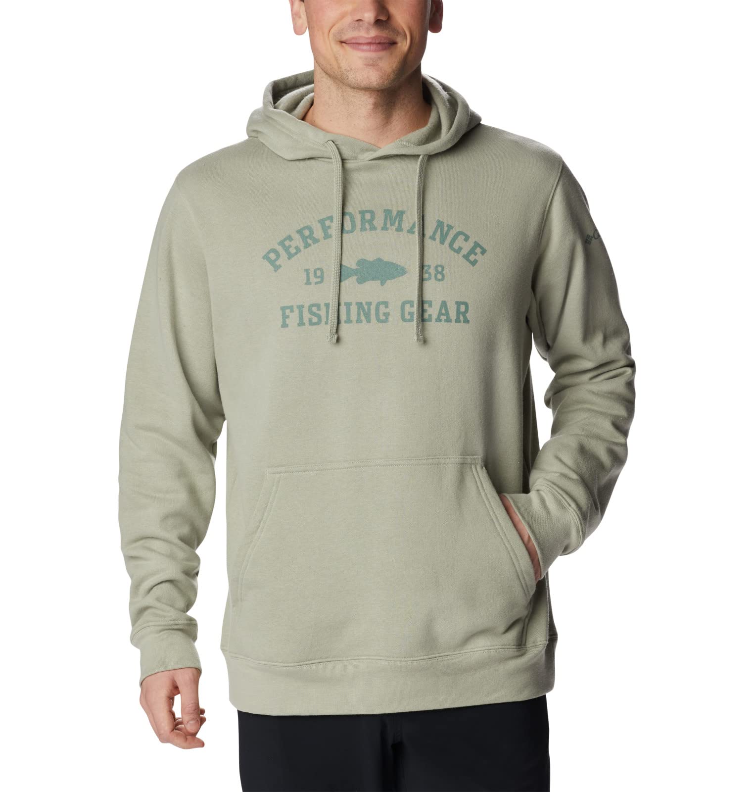 Columbia Men's PFG University Hoodie - Lightweight Fishing Hooded Sweatshirt for Outdoor Activities, Hiking, and Casual Wear
