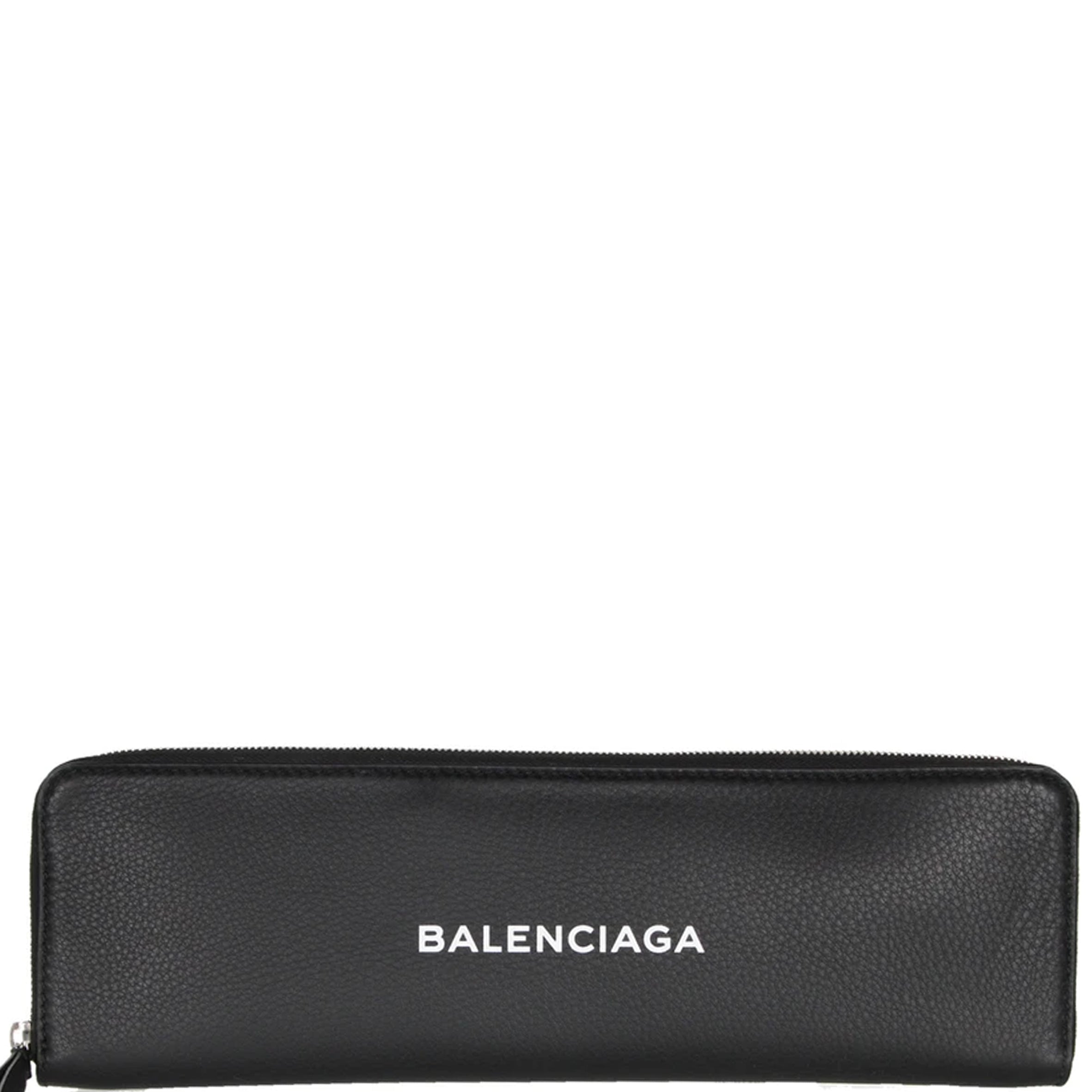 Stylish Black Logo Long Clutch Purse - Perfect for Evening Parties, Weddings & Formal Events