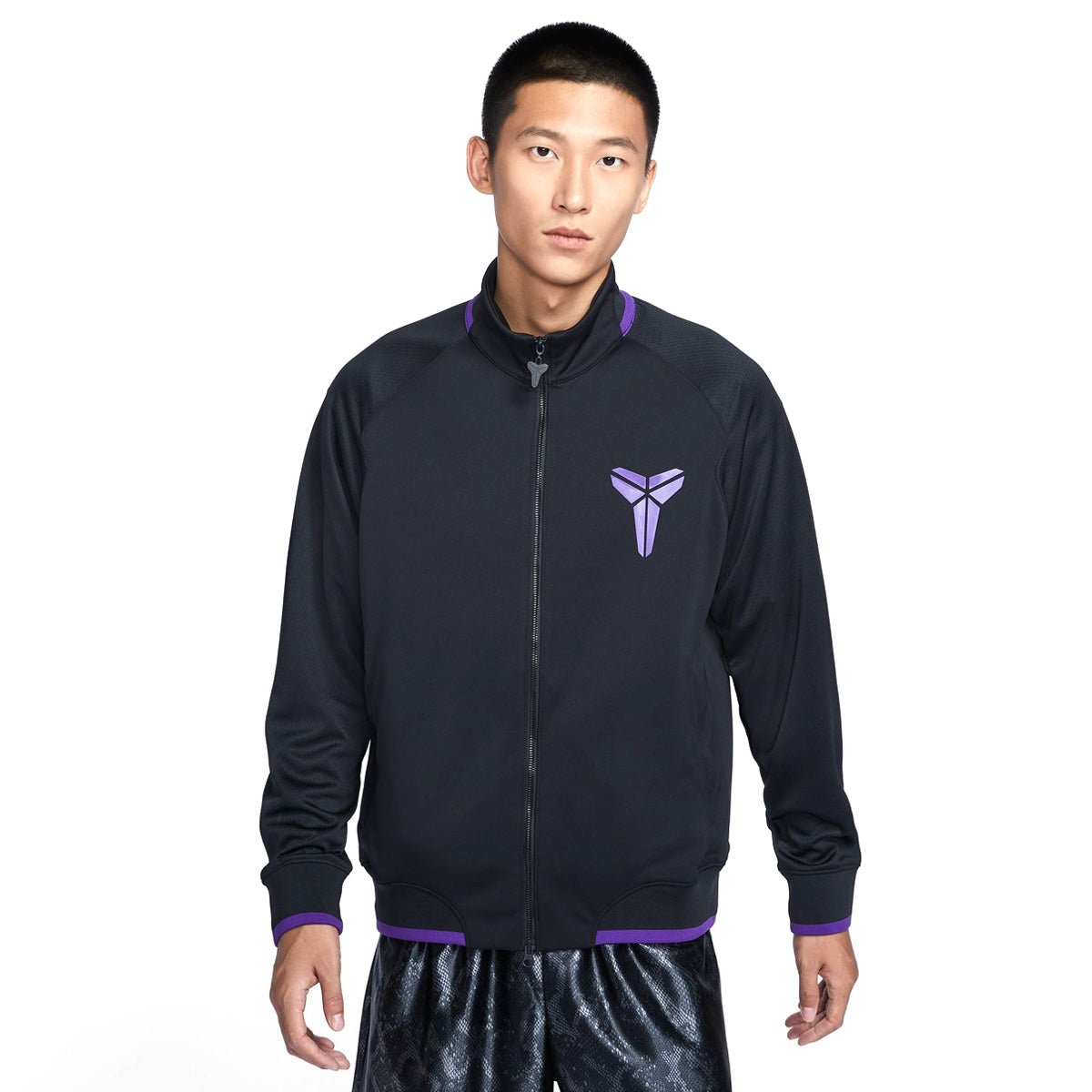 Kobe Dri-Fit Basketball Jacket - Black & Purple - Breathable Performance Jacket for Men - Perfect for Basketball Games, Training & Outdoor Sports