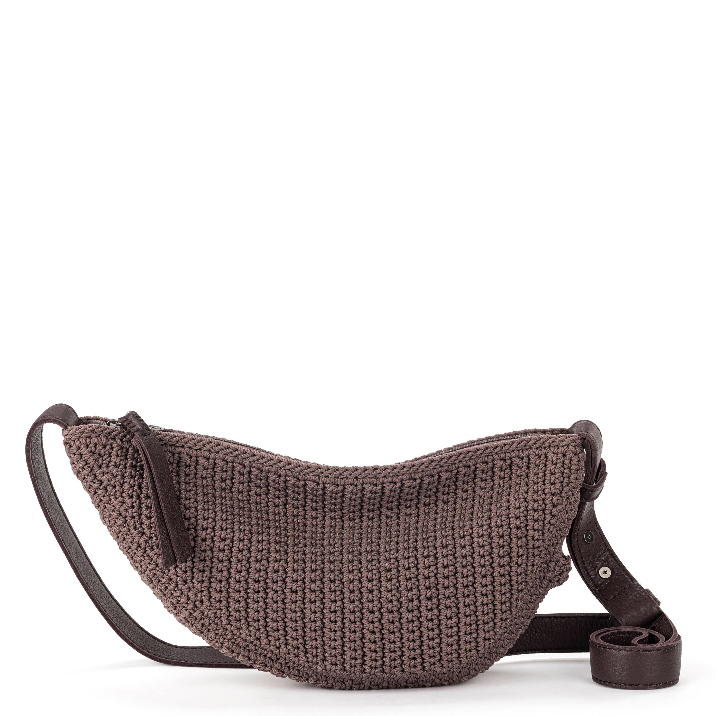 Handmade Crochet Mushroom Tess Sling Bag - Boho Chic Shoulder Purse for Women, Perfect for Music Festivals, Beach Days & Casual Outings