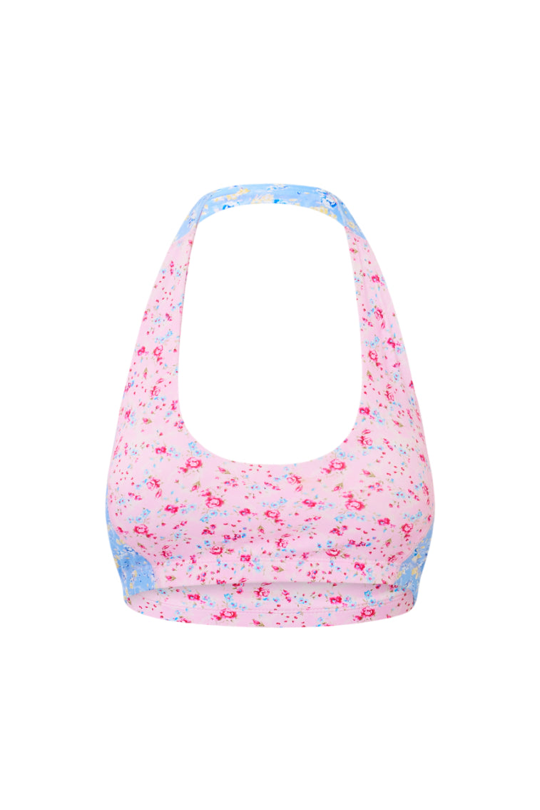 Dierdra Floral Sports Bra for Women - Comfortable Workout Top with Breathable Fabric - Perfect for Yoga, Running & Gym