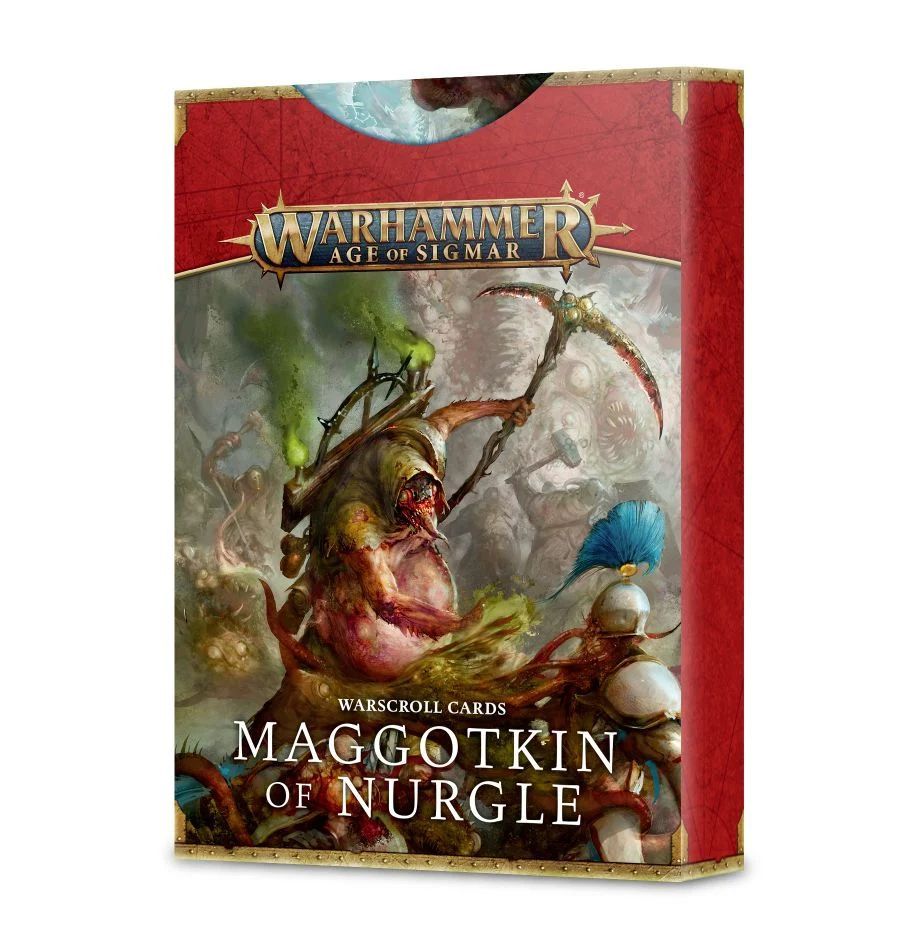 Age of Sigmar Warscroll Cards - Maggotkin of Nurgle Army Cards | Tabletop Gaming Accessories for Warhammer Fantasy Battles | Perfect for Strategy Planning & Tournament Play