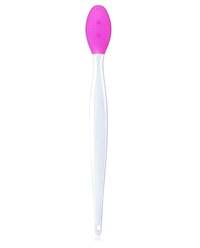 Giffy® Double-Sided Silicone Facial Brush - Blackhead Remover & Lip Exfoliator for Deep Cleansing | Gentle Skin Scrub Tool for Nose & Lips | Perfect for Daily Skincare Routine & Travel (Medium, 1-Pack)