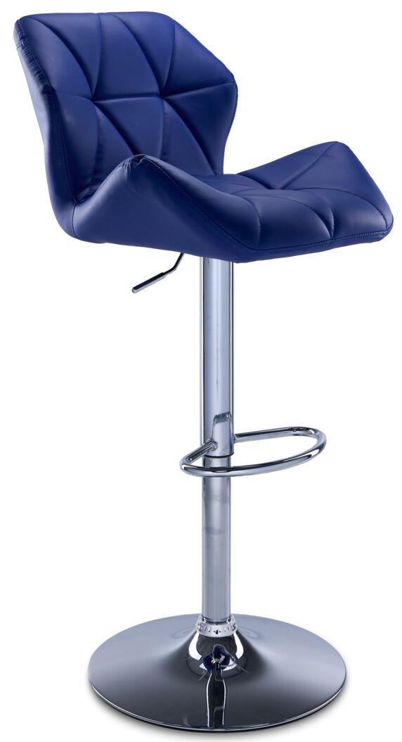 Blue Ava Bar Height Stool - Adjustable Counter Stool for Kitchen Island, Breakfast Bar & Home Decor