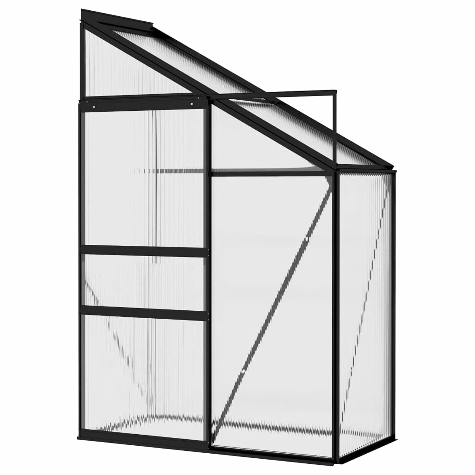 Walk-in Greenhouse for Indoor & Outdoor Gardening - 48.7 ft³ Anthracite Aluminum Plant Canopy for Patio, Backyard & Garden | Perfect for Seed Starting, Plant Protection & Year-Round Growing