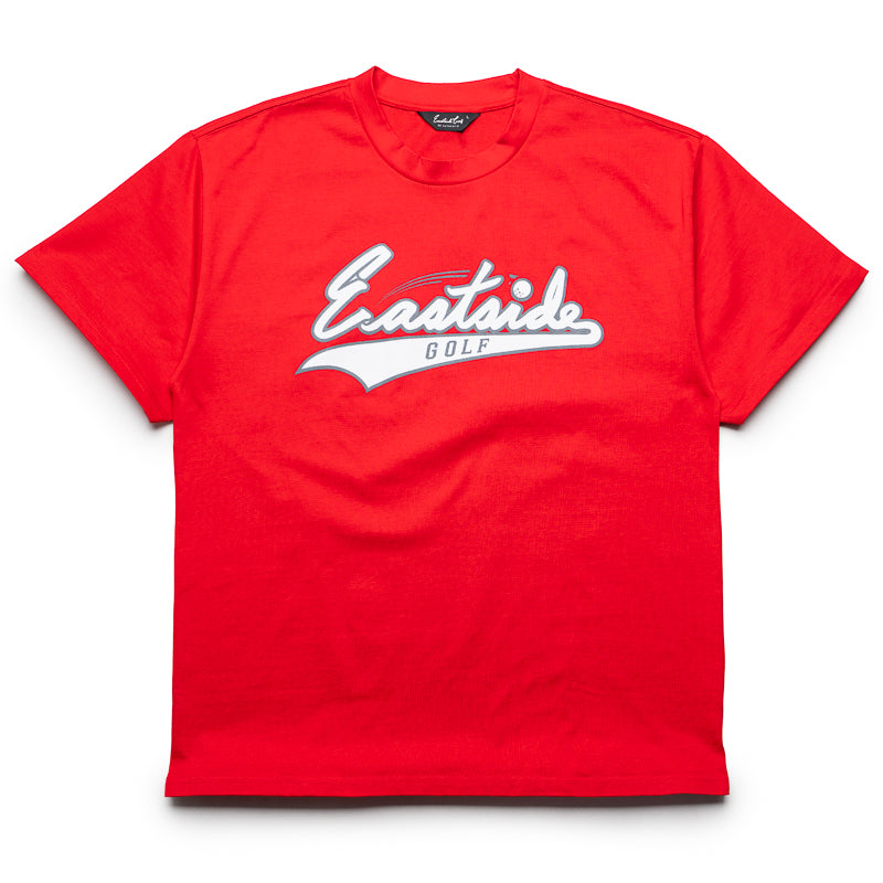 Eastside Golf Ribbon Action Tee - Red | Performance Golf Shirt for Men & Women | Perfect for Driving Range & Casual Wear