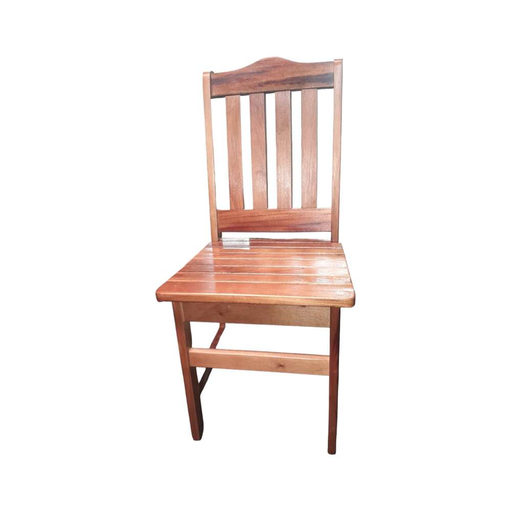 Premium Diamex Mahogany Wooden Vertical Slat Dining Chair - Elegant & Durable for Dining Room, Kitchen, or Outdoor Patio