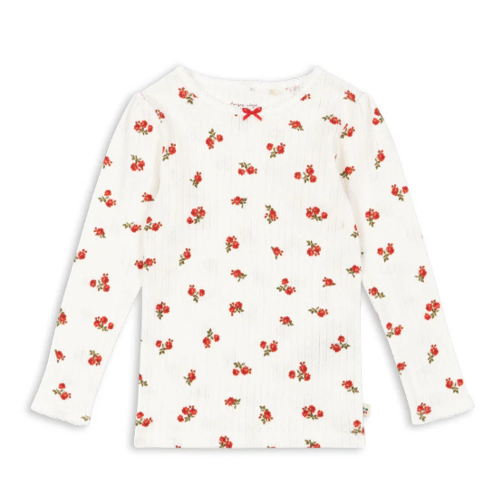 KONGES SLOJD Minnie Blouse for Girls (18M-6Y) - Cute Floral Top for Playdates, Parties & Everyday Wear
