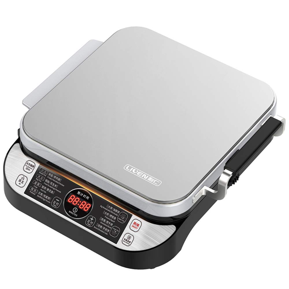 LIVEN Electric Baking Pan LR-FD431 - Non-Stick Skillet Griddle with Removable Upper & Lower Plates, DuPont Coating, Easy Clean Indoor Grill for Pancakes, Sandwiches & BBQ - Perfect for Home Kitchen & Small Apartments
