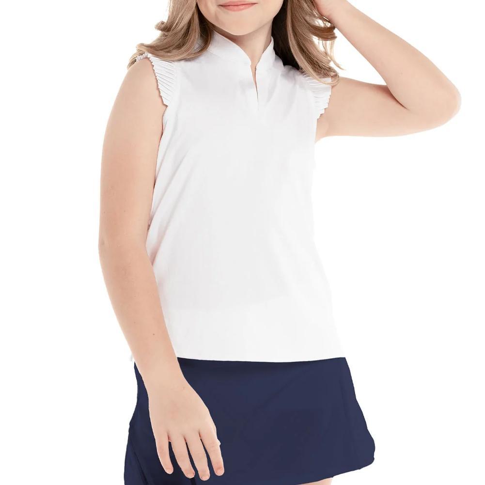 Girls' Pleated Tennis Tank Top - Breathable & Stylish for Sports & Casual Wear | Perfect for Tennis, Gym & Everyday Outfits