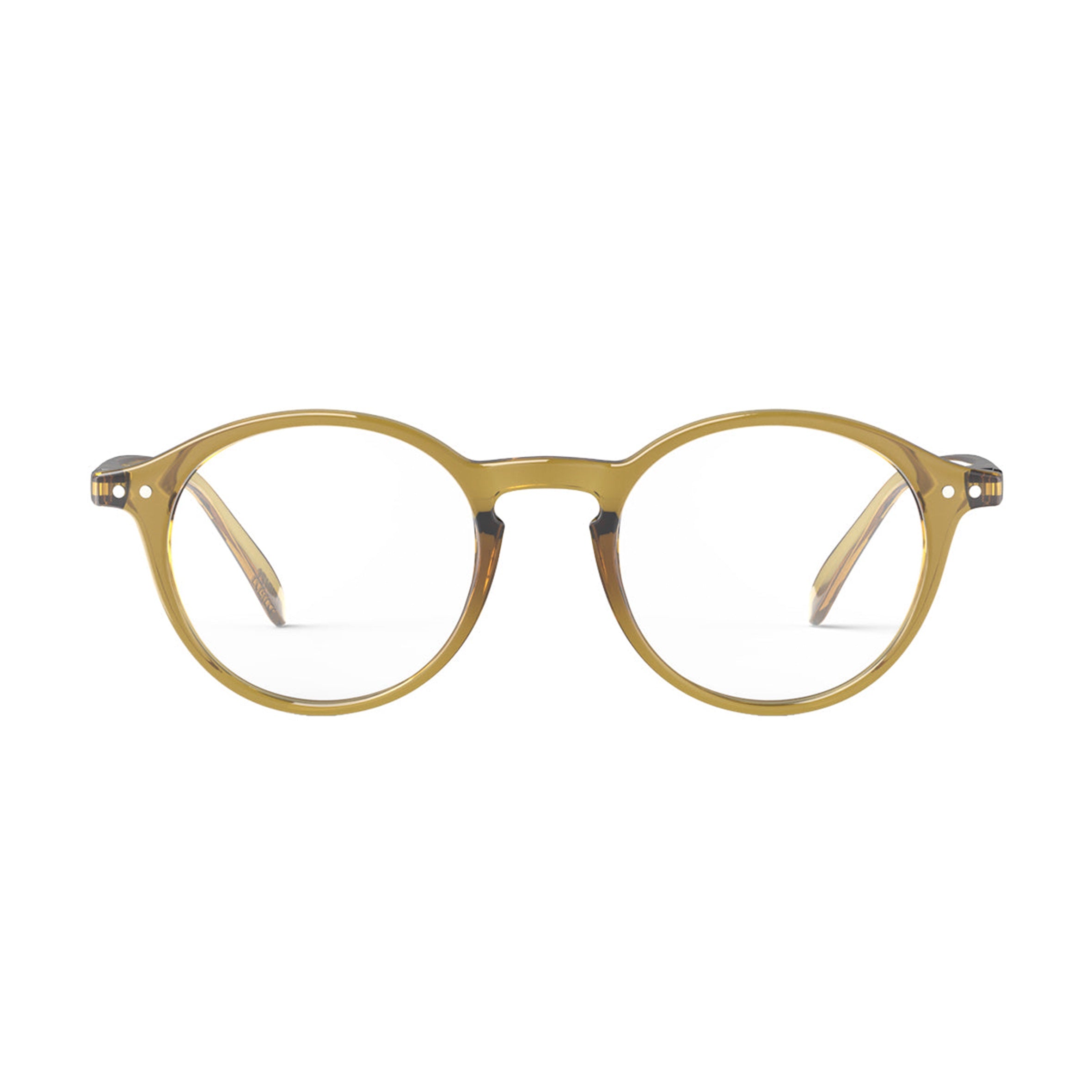 Izipizi Reading Glasses +1.00 to +4.00 Strength - D Golden Green Frame - Lightweight Comfort for Reading, Computer & Office Use