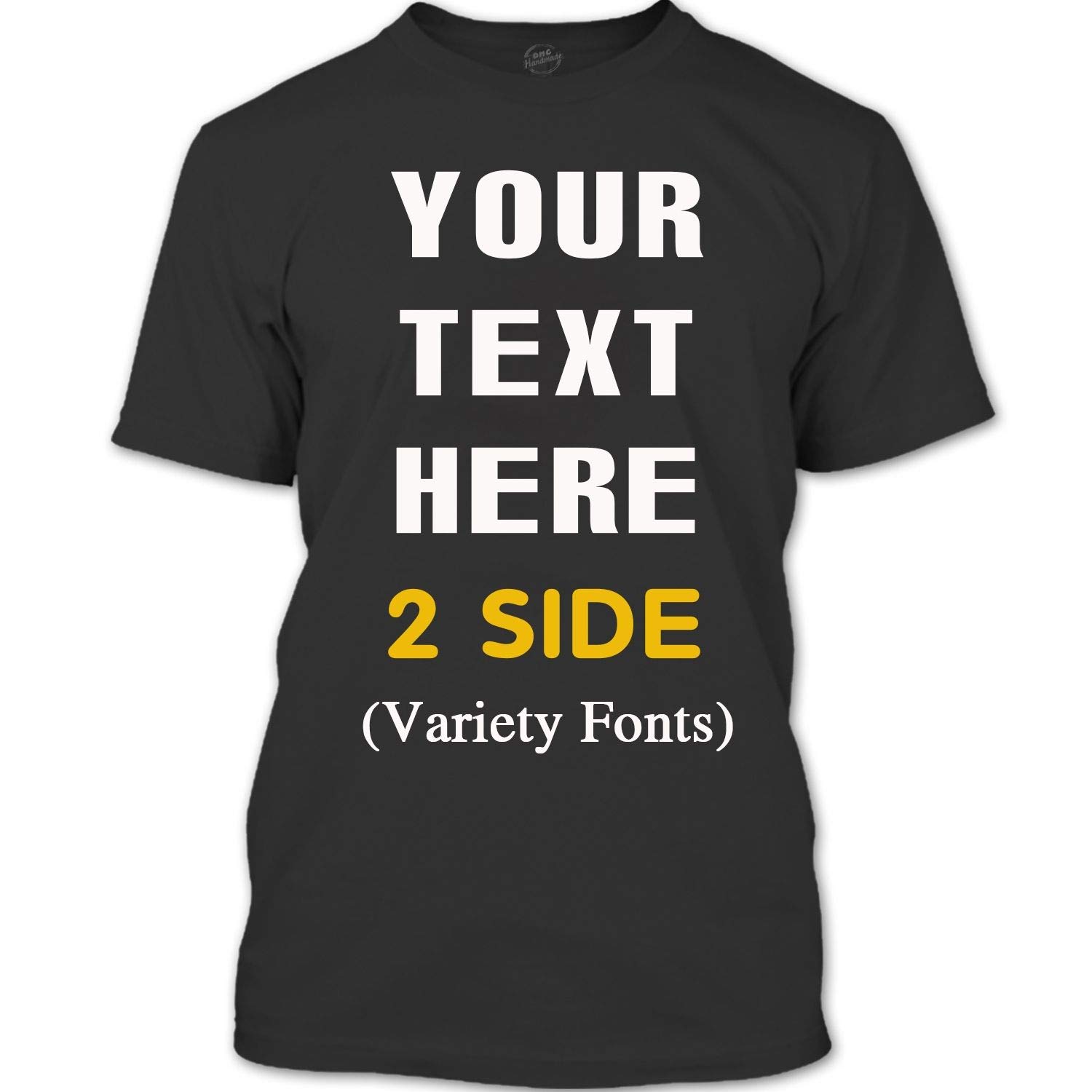 Custom Text Name Personalized Message Unisex T-Shirt - Ultra Soft Custom Tee for Men & Women - Perfect for Gifts, Couples Matching, Family Reunions & Special Events