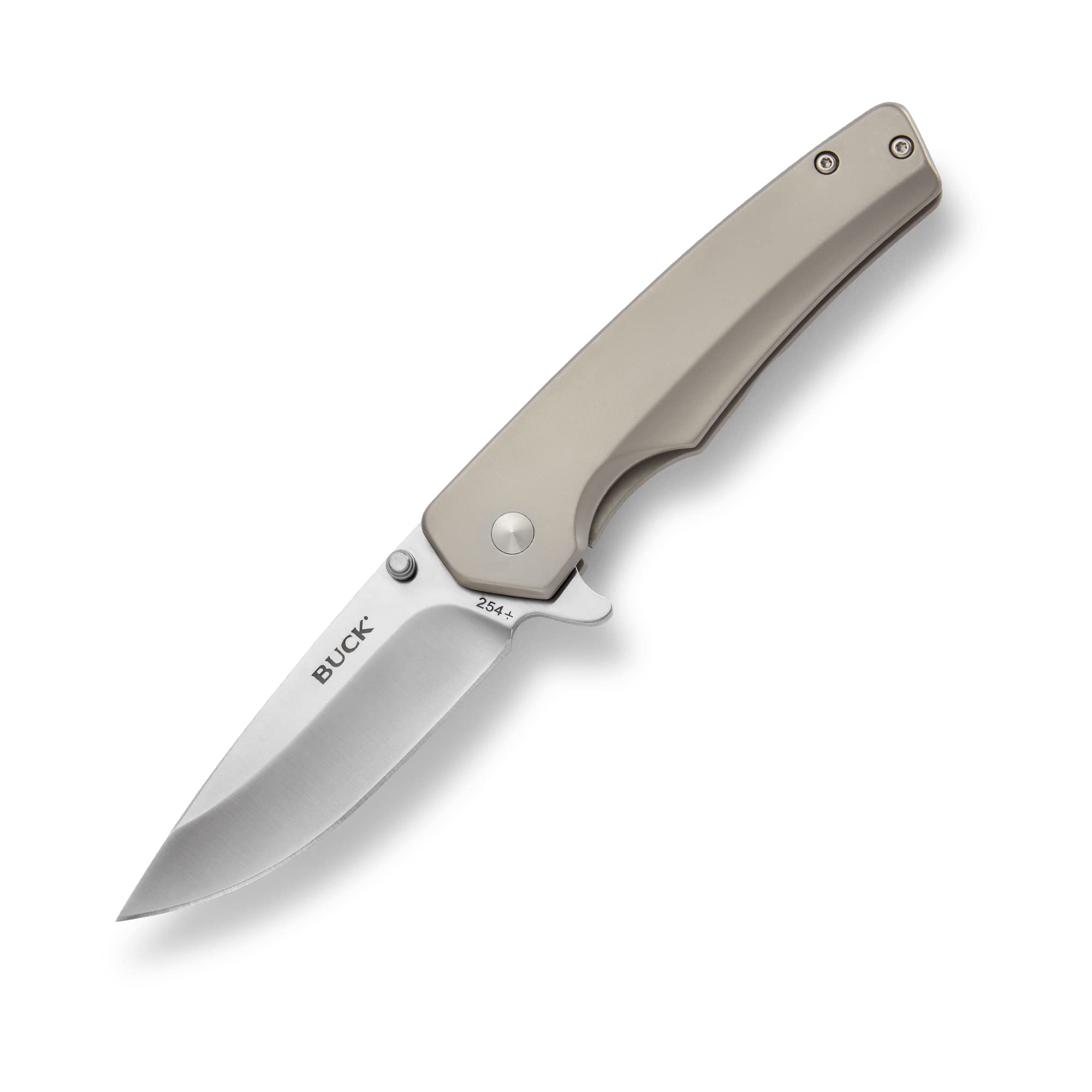 Buck Knives 254 Odessa Folding Frame Lock Pocket Knife - Stainless Steel Handle | EDC, Camping, Hunting & Outdoor Survival Gear