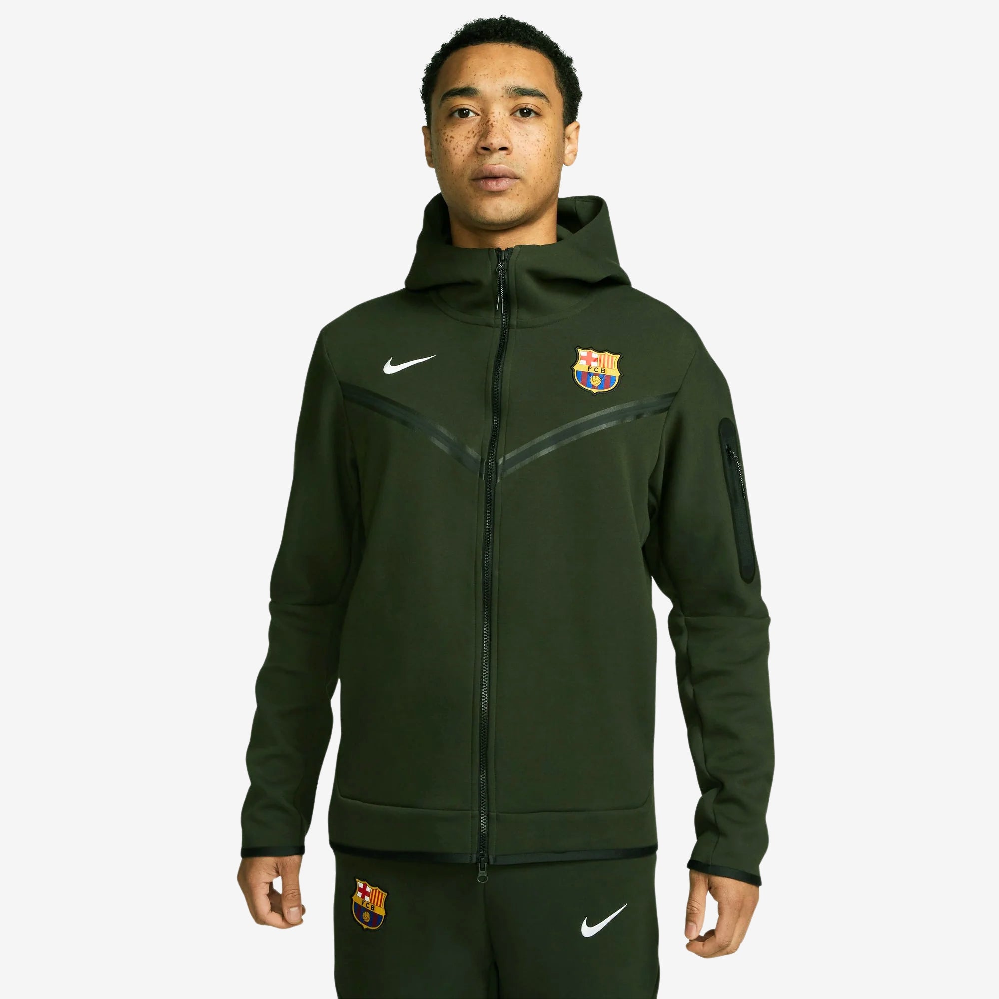 Nike FC Barcelona Tech Fleece Jacket - Official Football Soccer Hoodie for Men & Women | Perfect for Training, Matches & Casual Wear