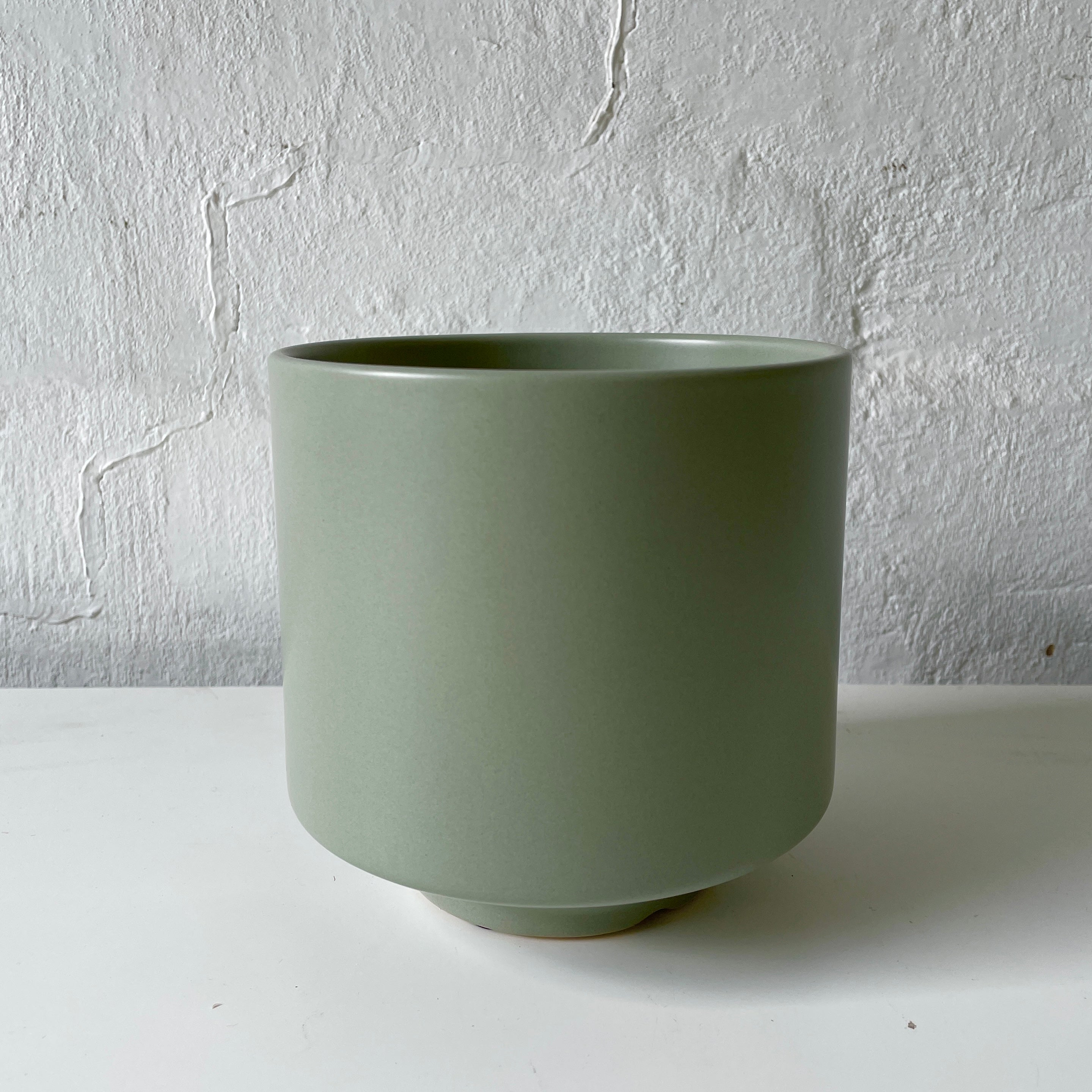 Premium Sansa Pot - Olive Green Ceramic Planter for Indoor Plants, Succulents & Herbs | Perfect for Home Decor, Office & Garden Use