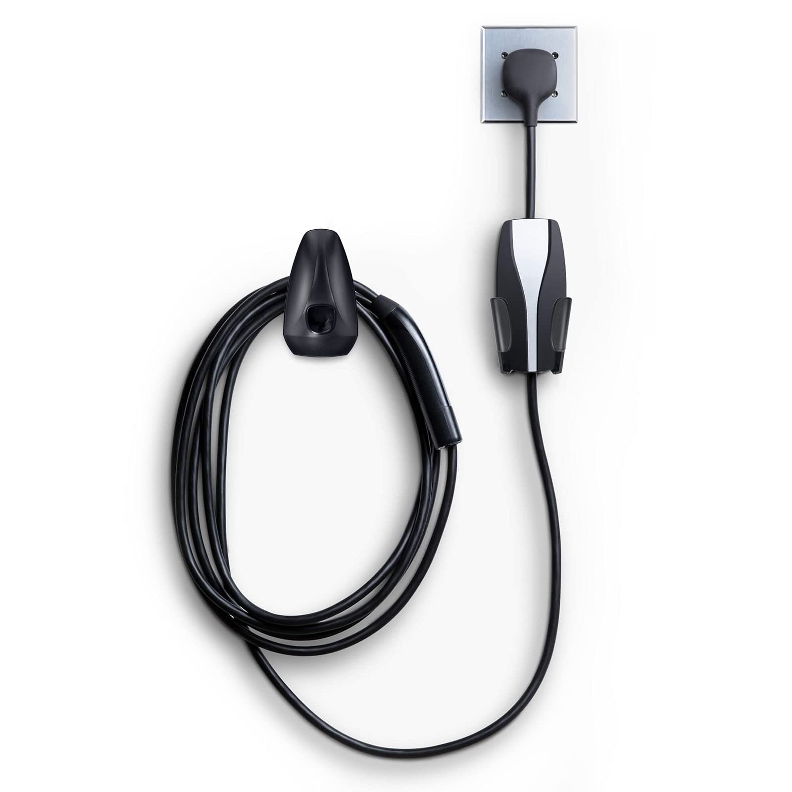 BougeRV Tesla Charger Holder with Chassis Bracket - Organizer for Model 3/Y/X/S & Gen 1/2 Mobile Chargers - Perfect for Home Garage & Road Trip Cable Management