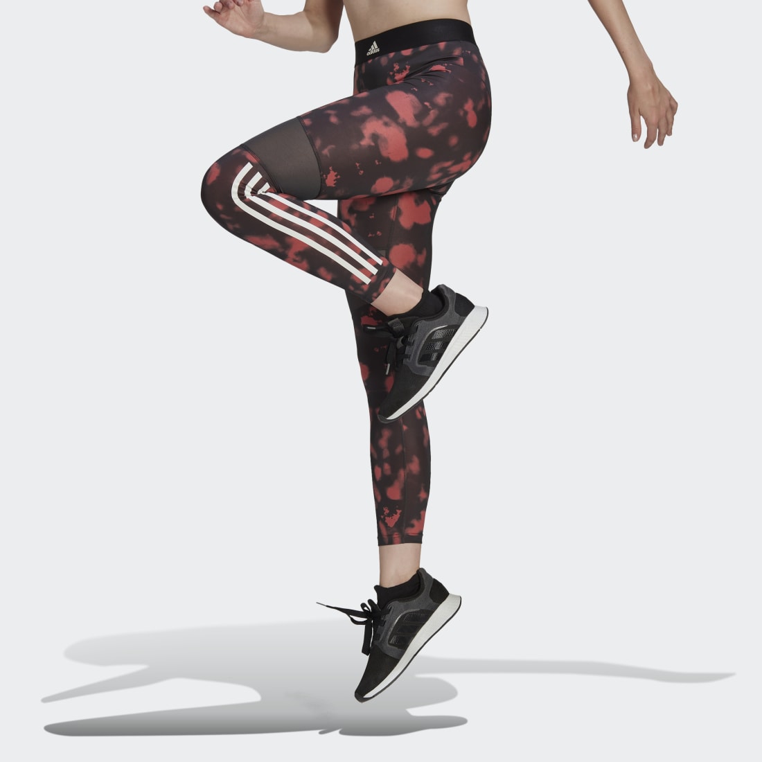 Adidas Hyperglam Printed 7/8 Women's Leggings - High Waist Yoga Pants for Running, Workout & Gym - Moisture Wicking & Stretchy Activewear
