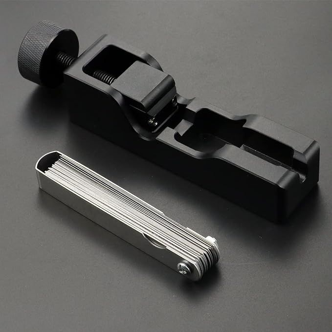 Spark Plug Gap Tool with Feeler Gauge - Professional Ignition Gap Setting Kit for Cars, Motorcycles & Small Engines - Perfect for DIY Auto Repair & Tune-Ups