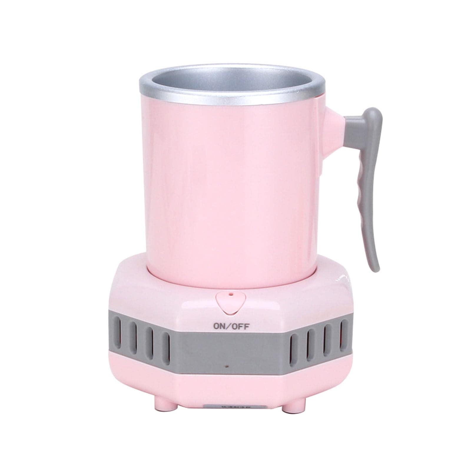 Portable Mini Electric Ice Maker & Beverage Cooler Cup - Heating & Cooling Desktop Mug for Coffee, Tea, Beer, Juice, Milk, Cocoa (US Plug) - Perfect for Office, Home, Travel & Outdoor Use
