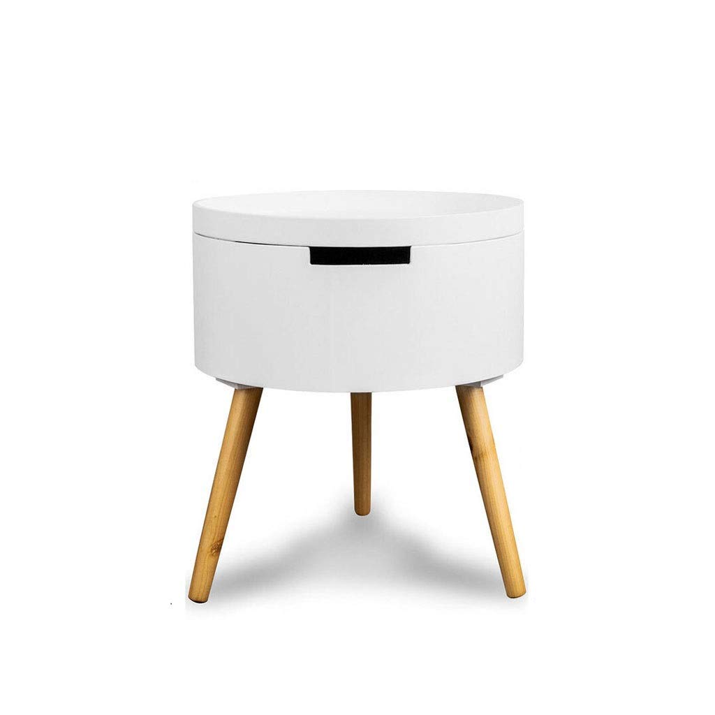 Modern Round Coffee Table - Small Cocktail End Table for Living Room, Bedroom & Sofa | Stylish Side Table for Drinks, Books & Decor | Perfect for Apartments, Dorms & Small Spaces