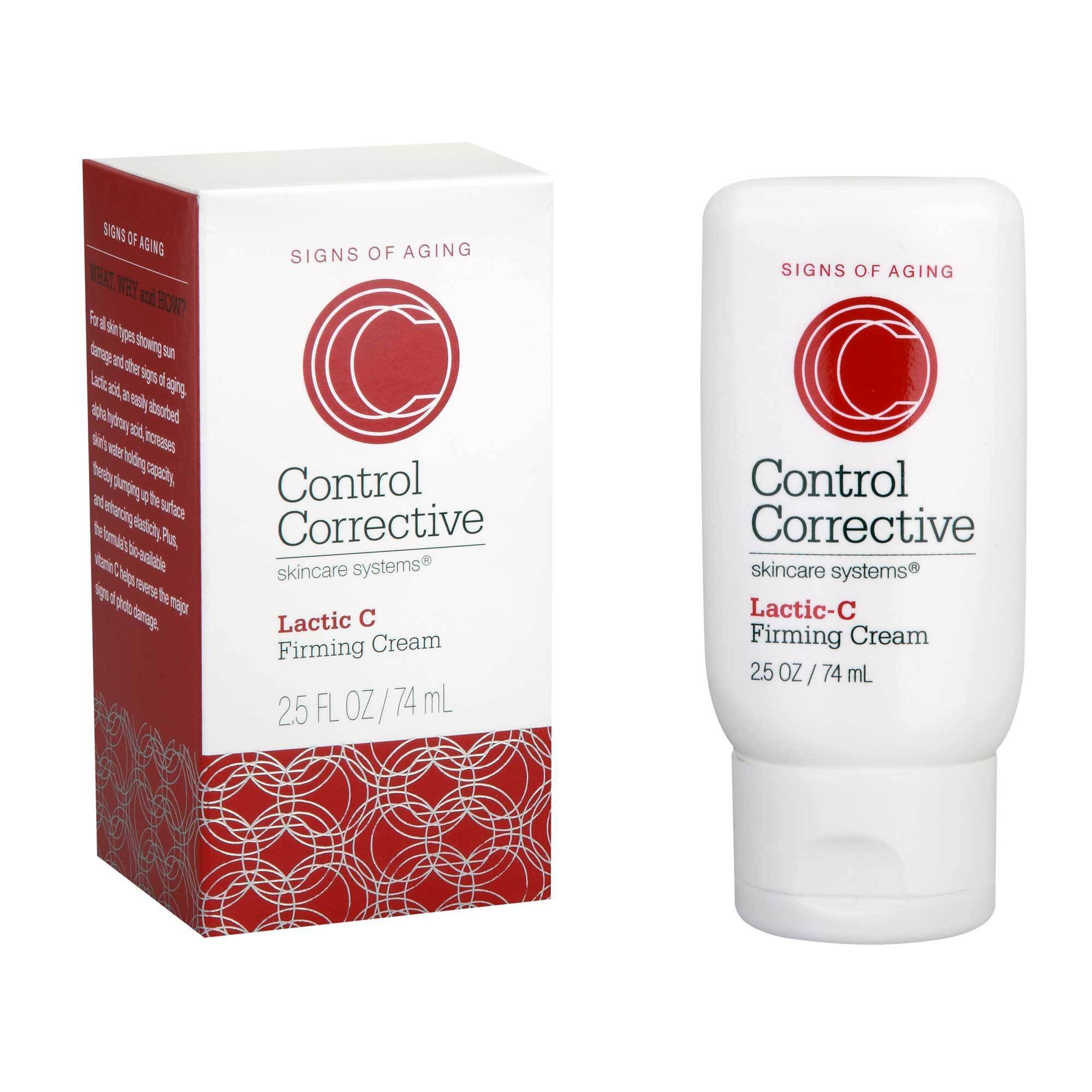 Control Corrective Lactic C Firming Cream - Anti-Aging Face Moisturizer with Vitamin C for Wrinkles & Firming - Perfect for Daily Skincare Routine & Night Care