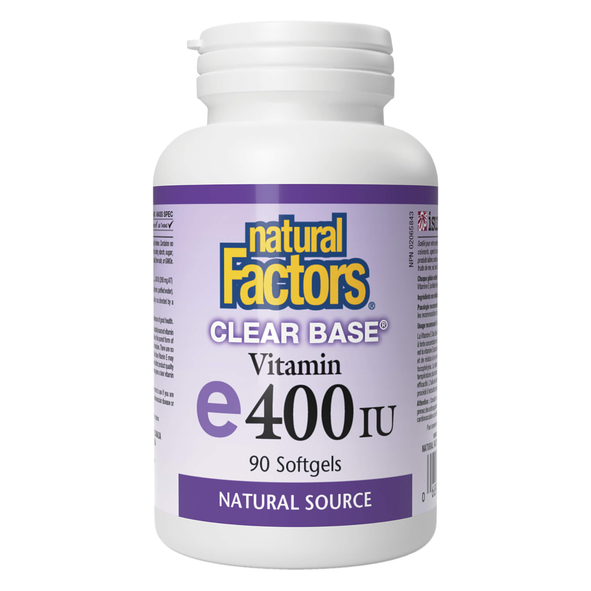 Natural Vitamin E 400 IU Softgels - Antioxidant Supplement for Skin, Hair & Immune Support - Clear Base Formula - Perfect for Daily Wellness & Anti-Aging Routine