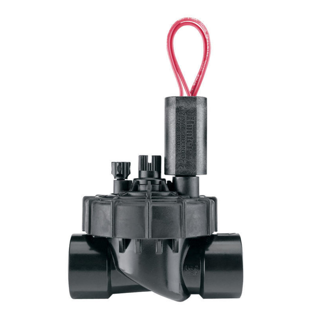 Hunter PGV101JTGLS Globe Valve with Flow Control - Female x Less Solenoid for Water & Gas Systems - Perfect for Industrial Plumbing & HVAC Applications