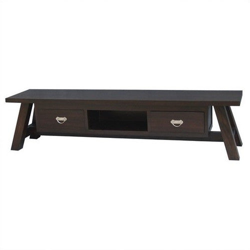 Osaka 200cm Japanese TV Stand Entertainment Center - Mahogany & Chocolate Brown Media Console for Living Room, Home Theater, Gaming Setup - TWS889SB-002 JS