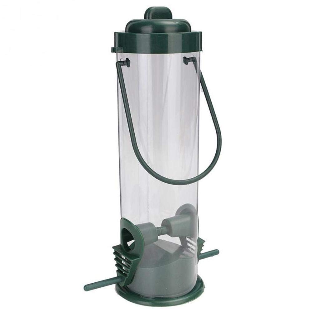 JENPECH Hanging Bird Feeder for Outdoor Garden - Durable Pet Bird Food Container with Snack Holder - Perfect for Wild Birds, Parrots, and Backyard Bird Watching