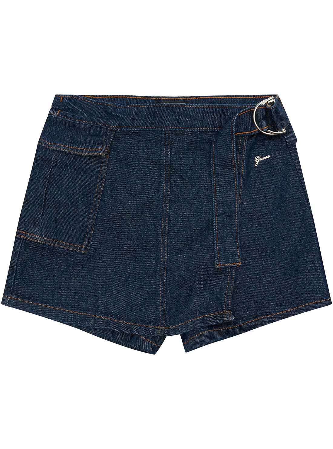 Blue Denim Skort for Girls Size 7-16 | Stretchy Comfortable Denim Skirt Shorts Hybrid | Perfect for School, Playdates & Casual Outings
