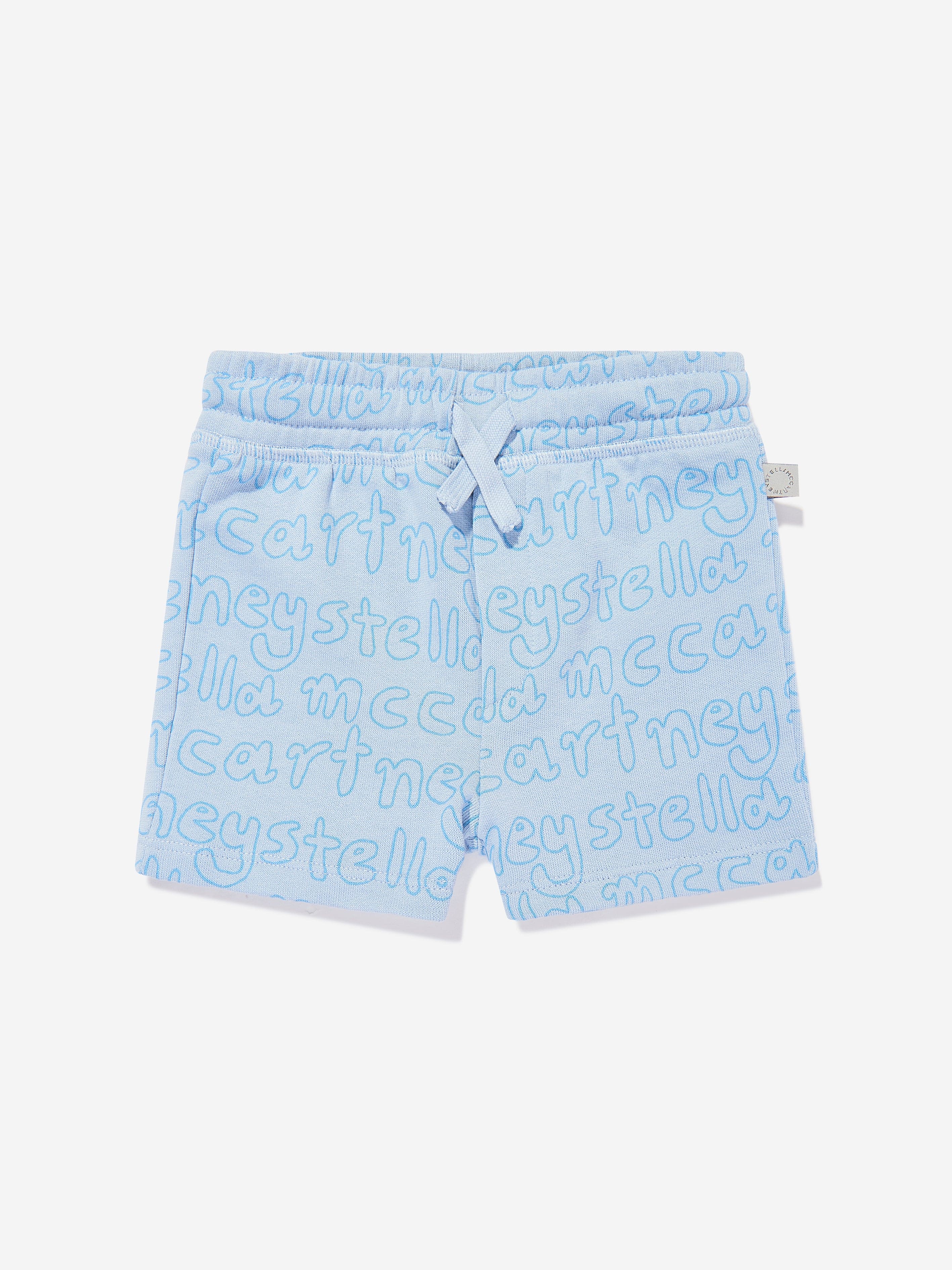 **Baby Boys' Blue Logo Jersey Shorts - Comfortable & Stylish Activewear for Playtime, Sports & Everyday Wear**