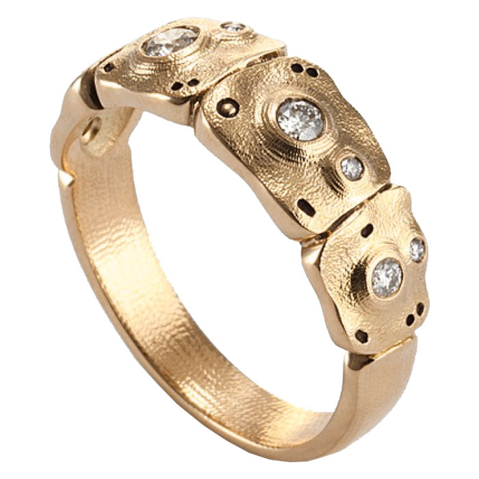 Alex Sepkus Flora Dome Ring R 197RD - Elegant Floral Design Sterling Silver Ring for Women, Perfect for Weddings, Anniversaries & Special Occasions