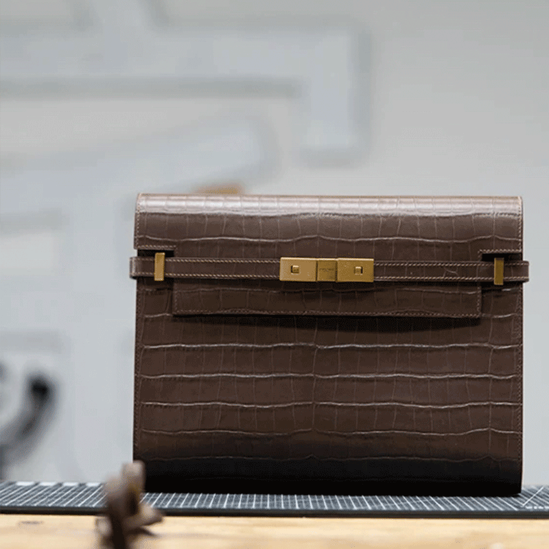 Manhattan Inspired Kraft Leather Clutch Bag - Stylish & Durable Women's Handbag for Work, Party & Evening Events | DWIPDFZS158