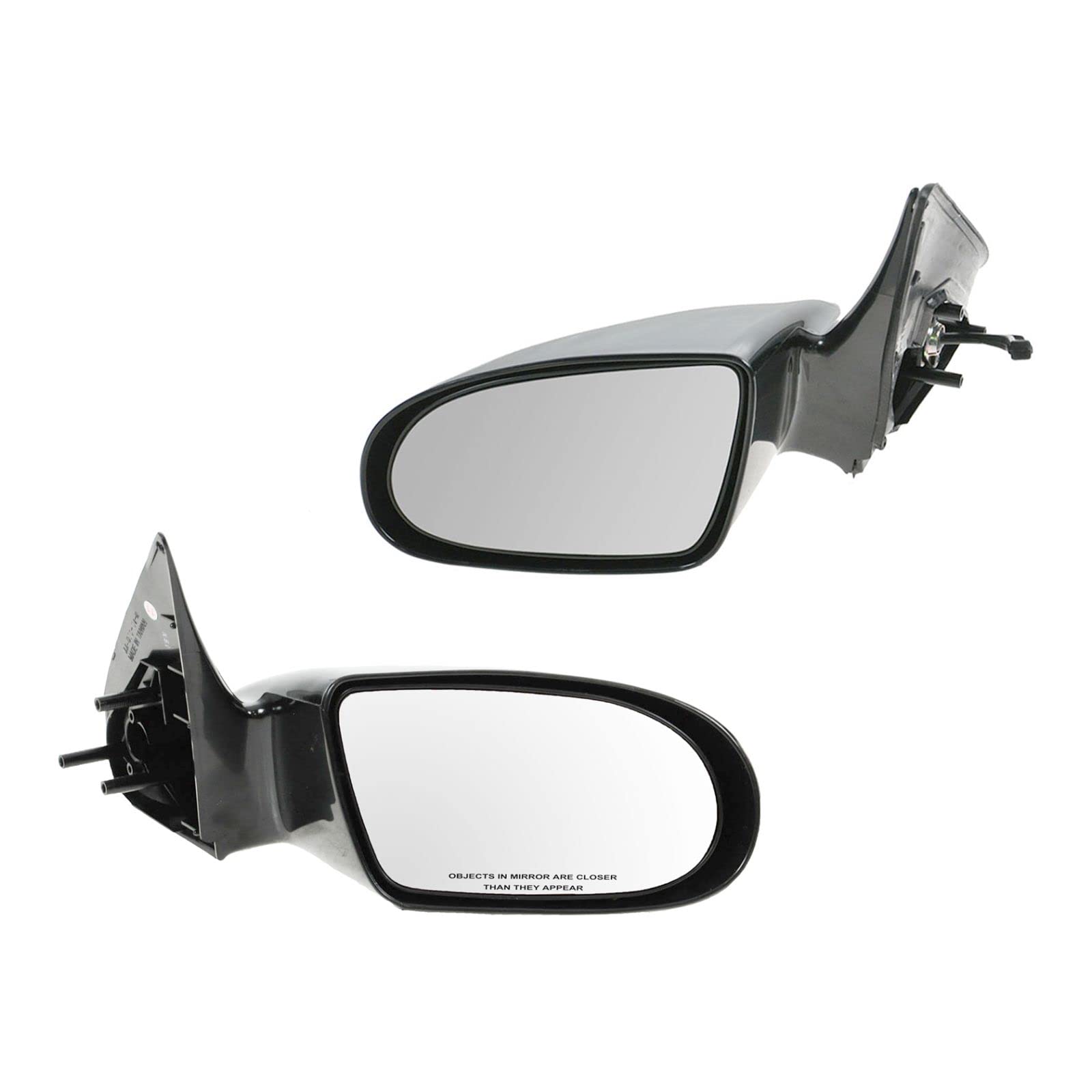 Pair of 2 Manual Side View Mirrors Replacement for Pontiac Firefly Chevy Sprint Metro - Durable Auto Exterior Accessories for Improved Driving Visibility & Safety