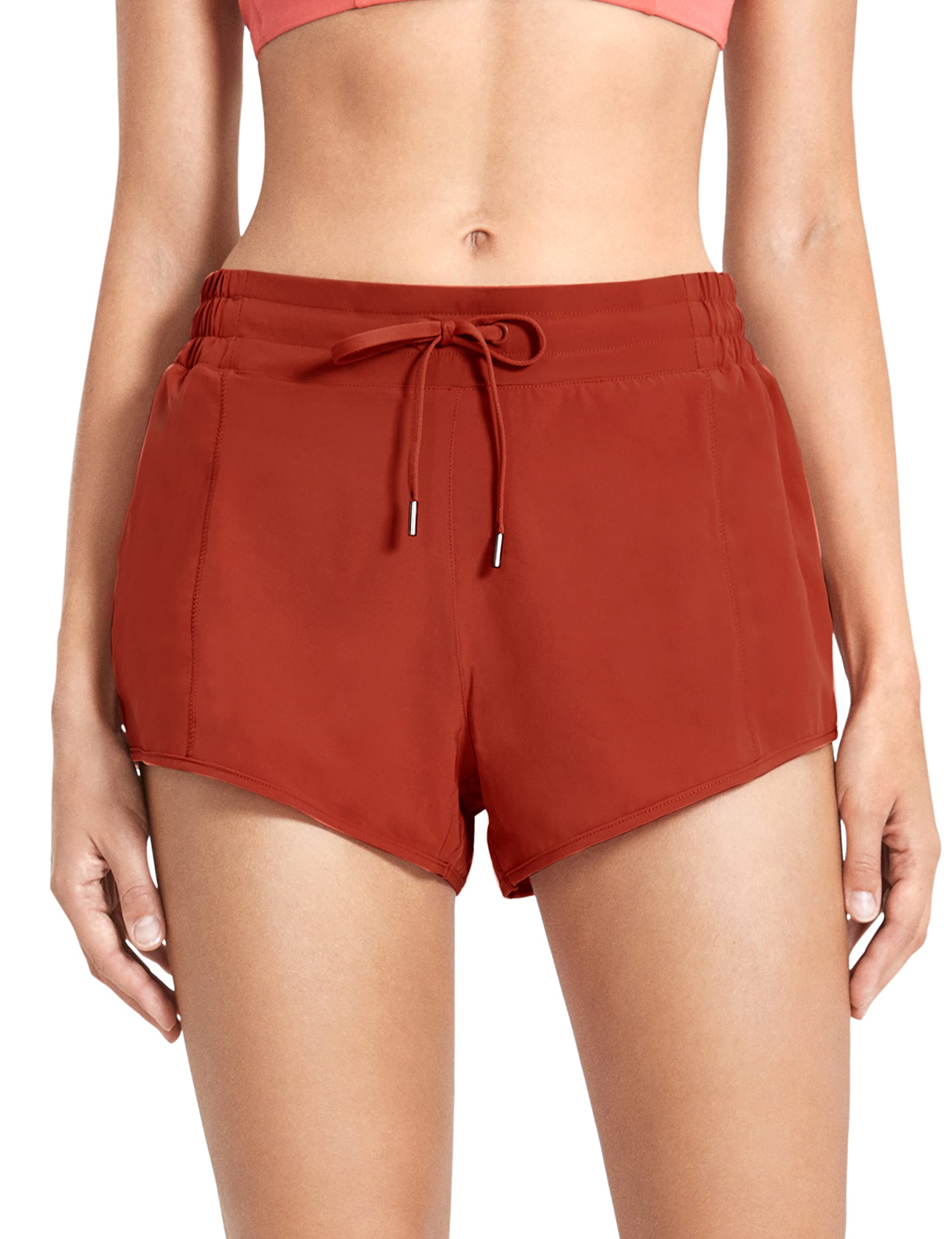 CAROVIA Women's 4''/2.5'' Running Shorts - Quick Dry Lightweight Athletic Gym Shorts with Zip Pocket for Workout, Yoga & Lounge | Perfect for Jogging, Fitness Training & Casual Wear
