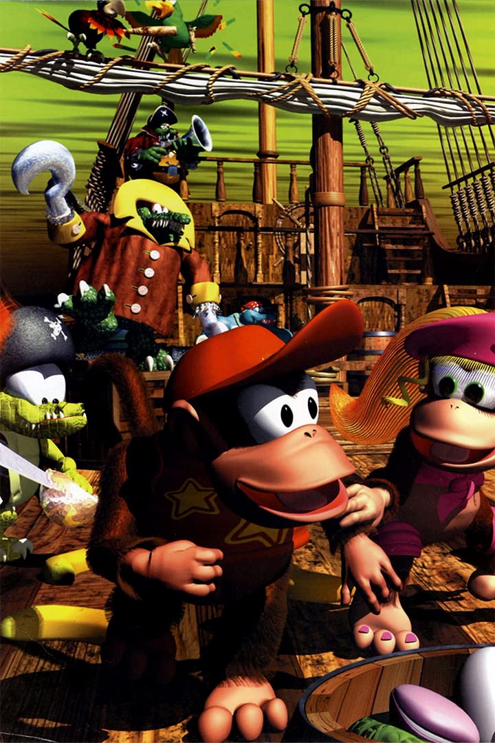 Original Donkey Kong Jr. Wall Art Poster - Waterproof Game Decor for Gamers Room