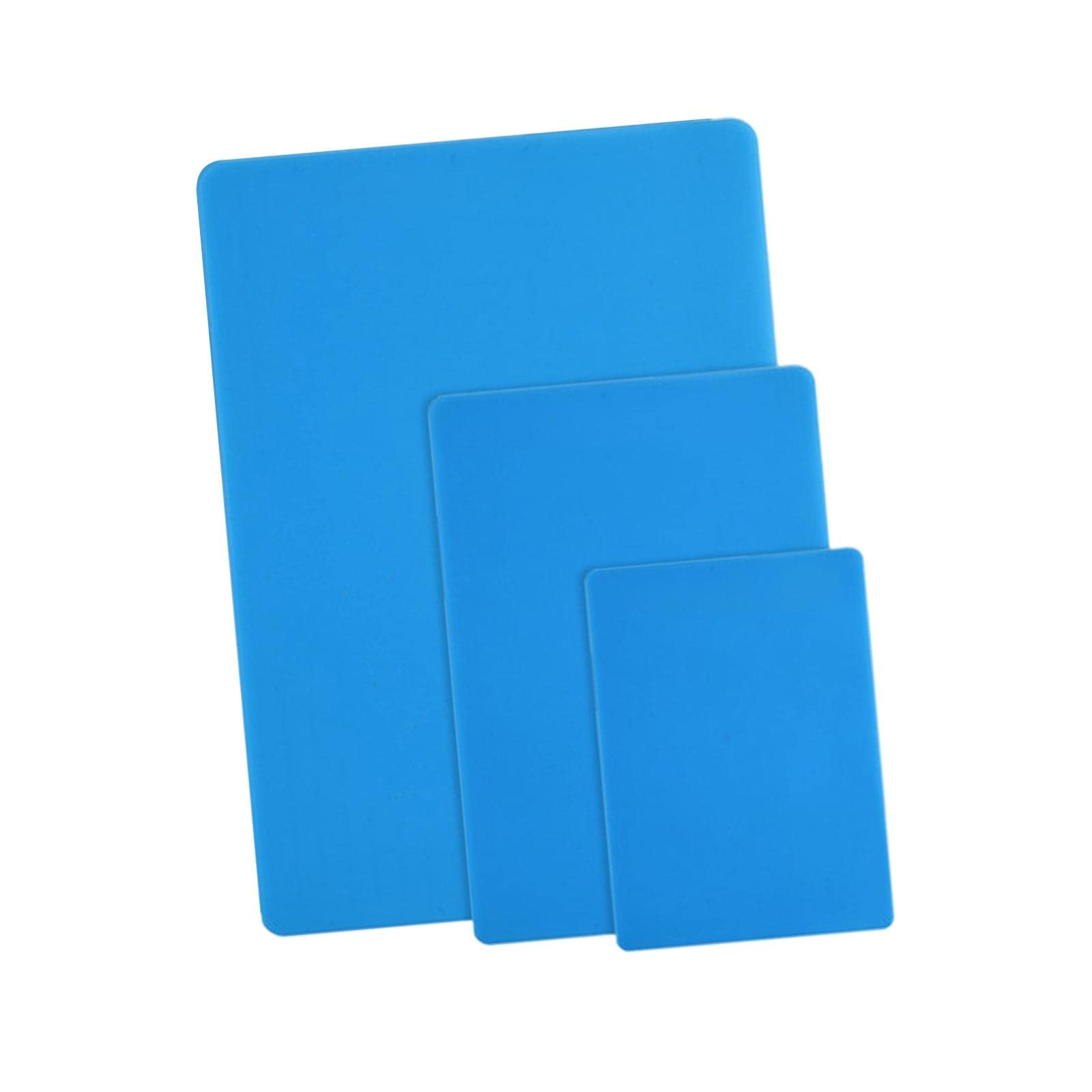 Segolike Vaveren 3-Pack Reusable Silicone Craft Mat - Heat Resistant Non-Stick Pad for Jewelry Casting, Epoxy Resin, Art Painting, Candle Making (Blue) - Perfect for DIY Projects, Home Decor & Creative Workspaces