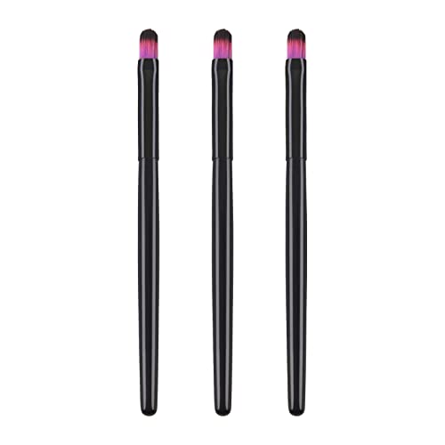 3-Pack Synthetic Makeup Brushes for Concealer, Foundation & Eyeshadow | Oval Head Beauty Tools