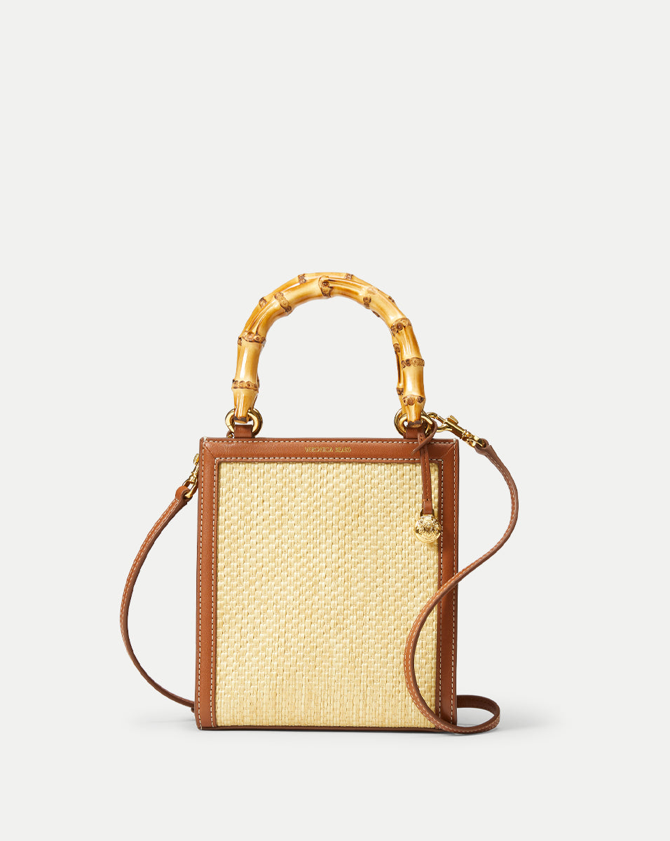 Eco-Friendly Raffia Bamboo Handle Shopper Bag - Sustainable Woven Tote for Groceries, Beach, and Everyday Use