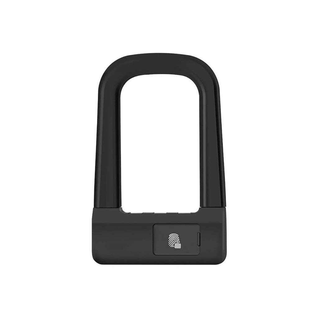 WSZJJ Fingerprint Smart U Lock - Secure Bicycle & Motorcycle Lock with Double Push-Pull Design, Anti-Theft U-Shaped Lock for Glass Doors & Shops - Ideal for Urban Commuting, Bike Parking & Outdoor Riding Accessories