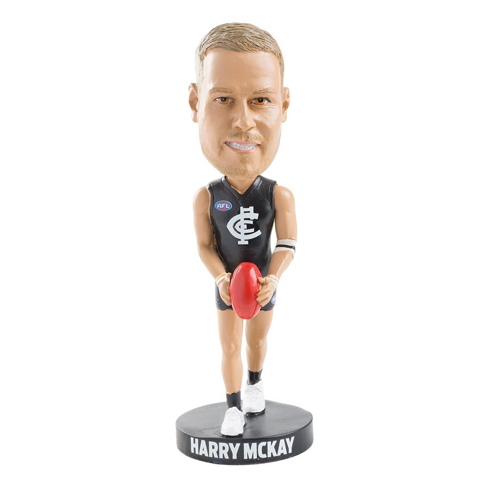 Official AFL Carlton Blues Harry McKay Bobblehead - Collectible Football Player Figurine for Fans & Sports Memorabilia Enthusiasts | Perfect for Home Decor, Office Display & AFL Fan Gifts