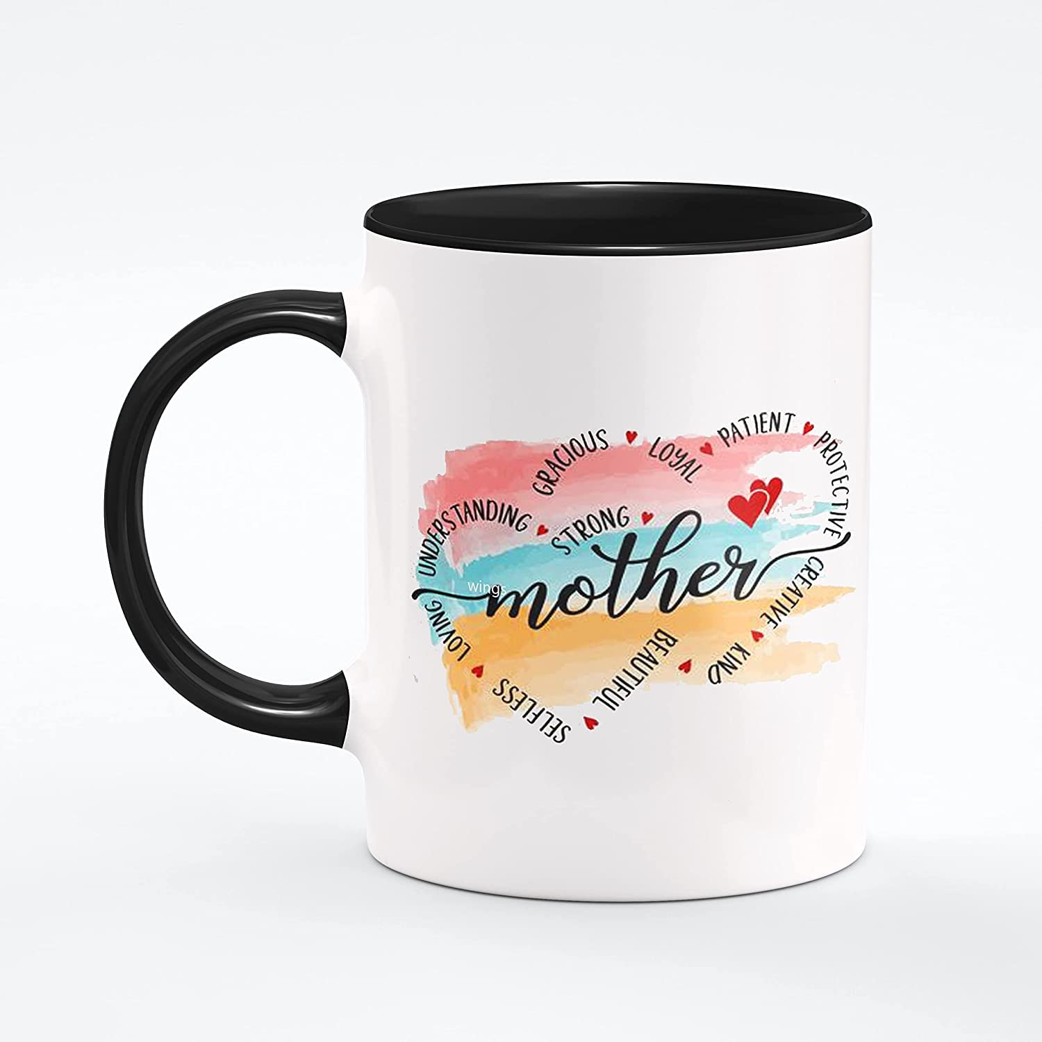Personalized Mother Quotes 11oz Accent Mug - Heartwarming Gift from Daughter or Son for New Mom, Grandma, Mama, Mommy - Perfect for Coffee, Tea, Mother's Day, Christmas, Birthday, Thanksgiving & Everyday Use